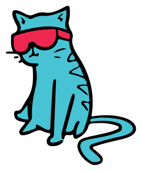 Decorative cat illustration